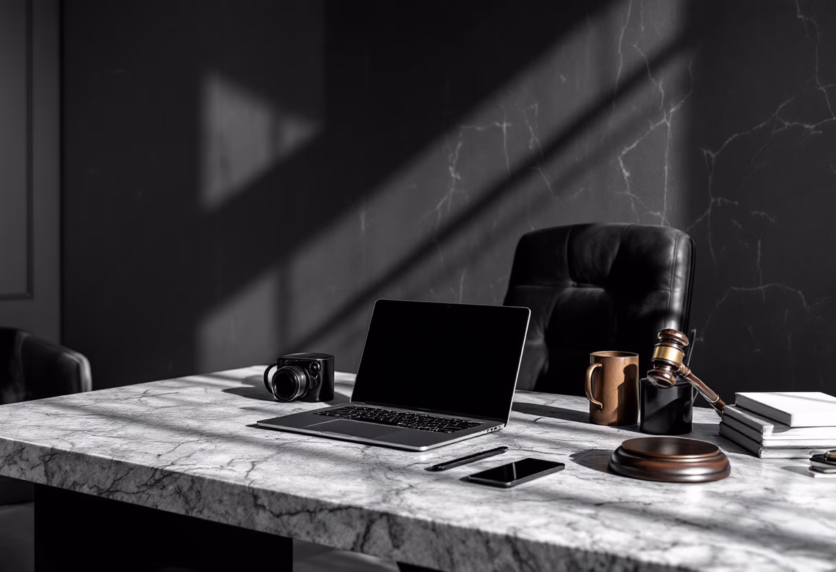 image of modern office workspace (for a legal tech)