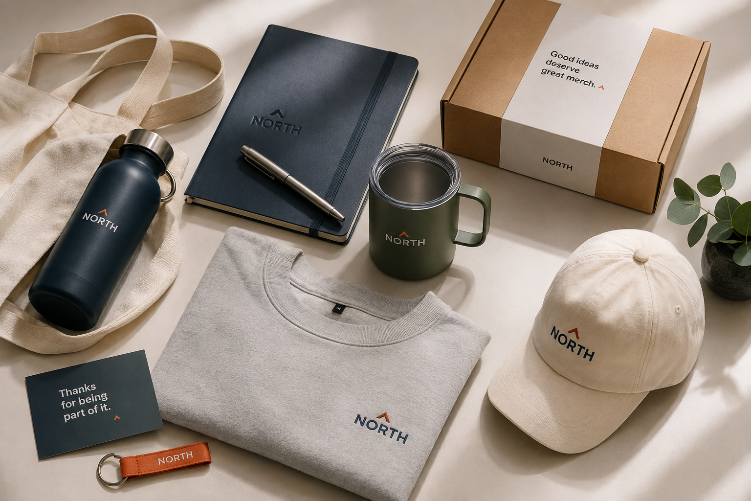Premium branded Hey Merch client gifting