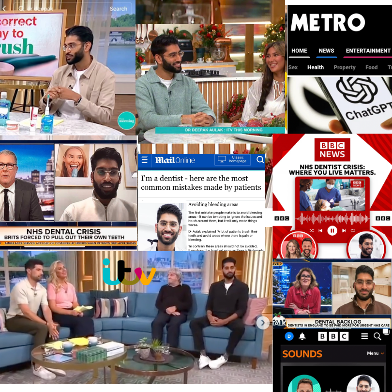 media highlights dr deepak aulak dentist itv bbc 