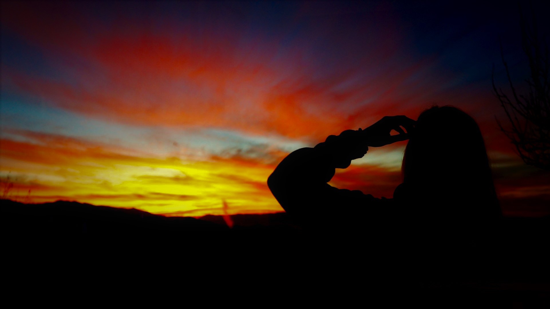 Andes Sunset com piquenique ao pôr do sol.