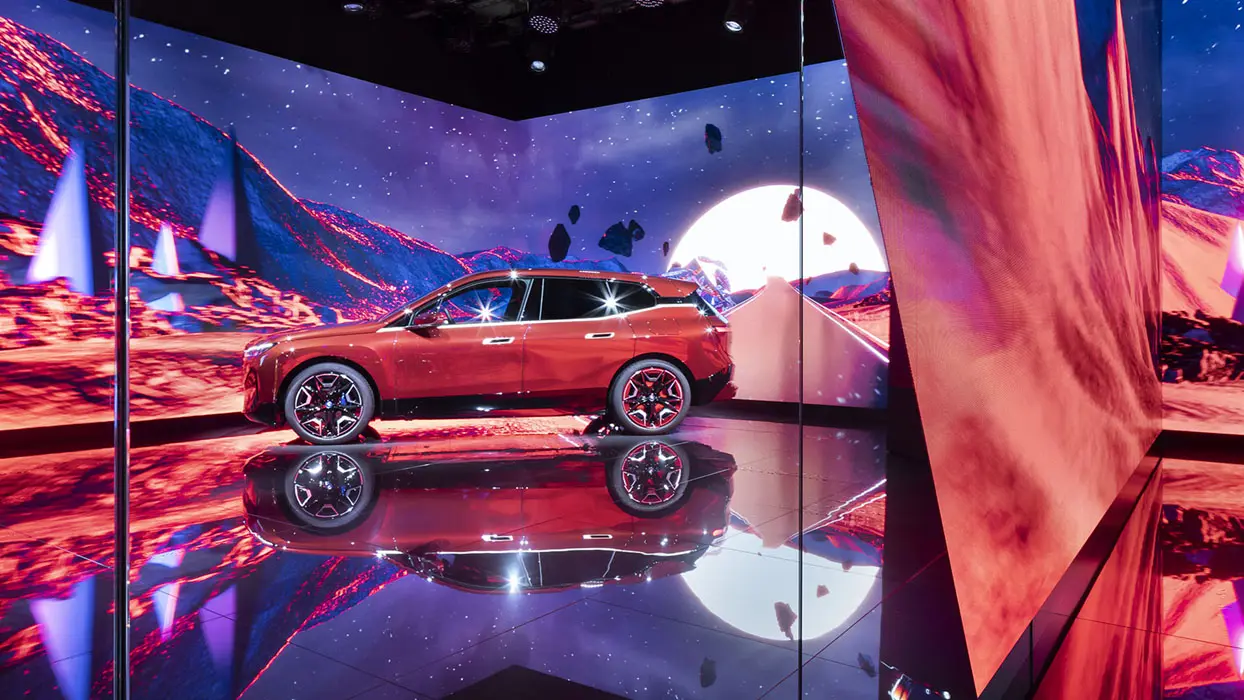 LED-Installation von BMW auf der IAA 2021, Ansicht 4