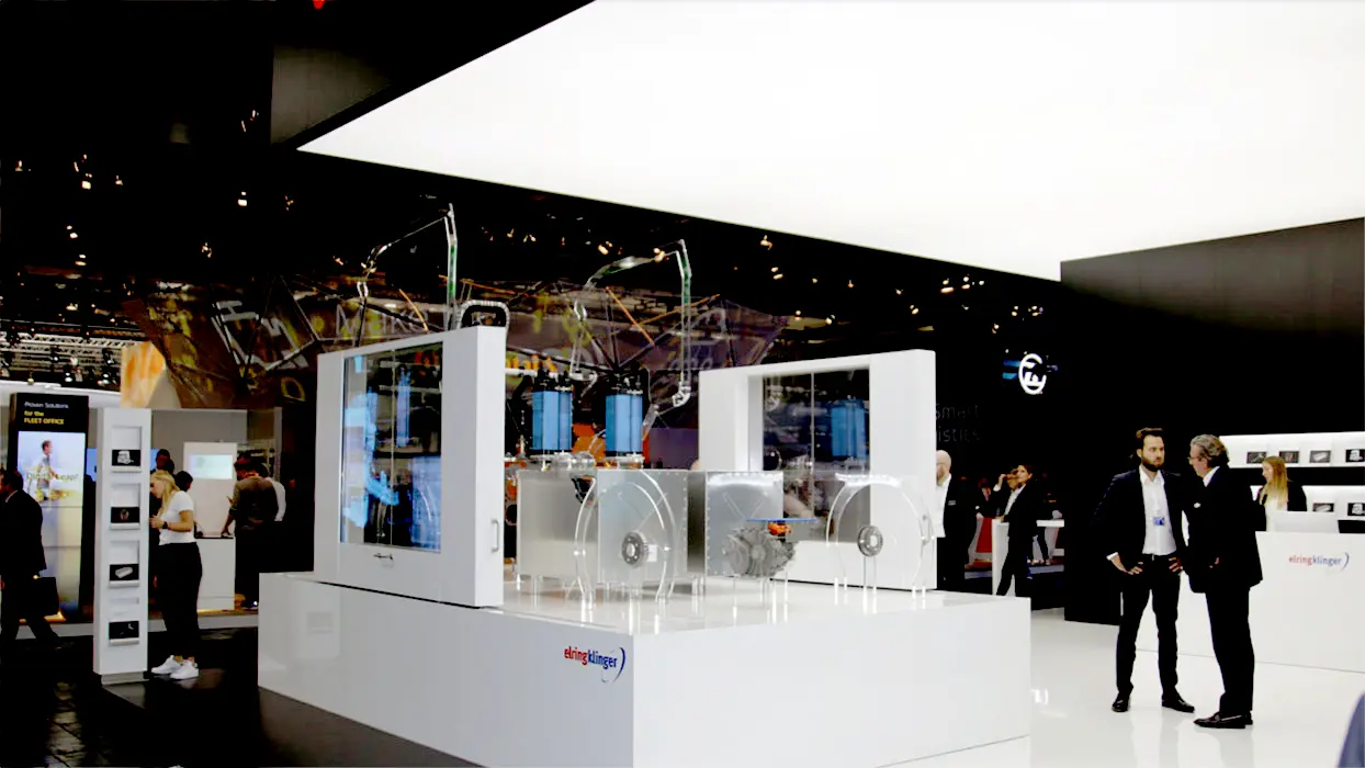 ElringKlinger-Messestand auf der IAA in Hannover, Ansicht 1
