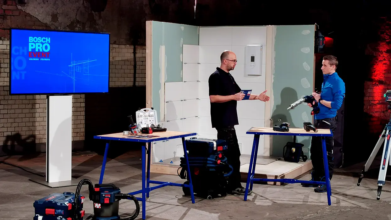 Streaming auf der Bühne beim Bosch Pro Event, Ansicht 4