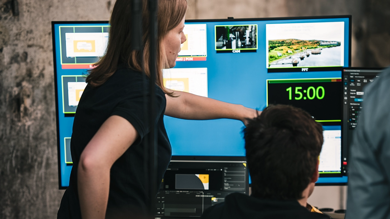 Studio mit Monitoren