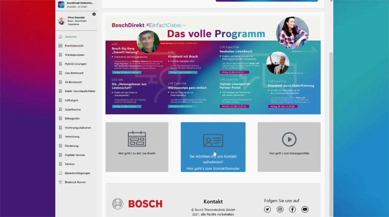 Projektansicht 9 zu „Bosch Thermotechnik – Streaming“