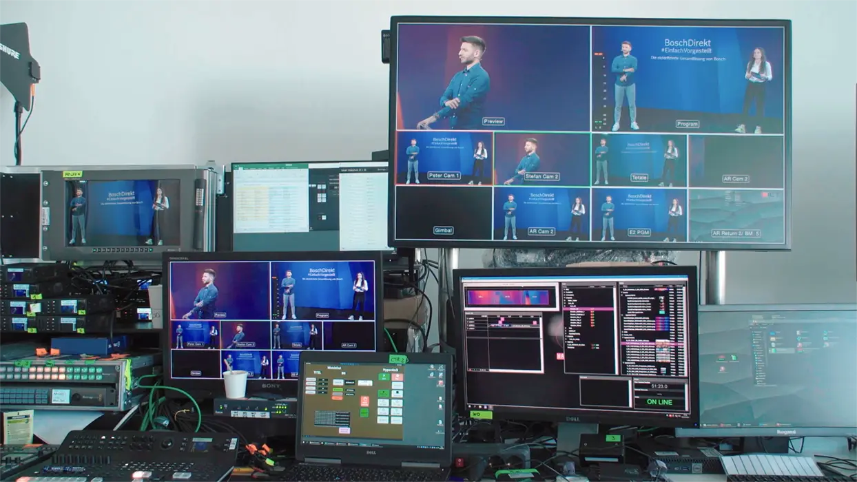 Regie beim Streaming-Event von Bosch Thermotechnik, Ansicht 4