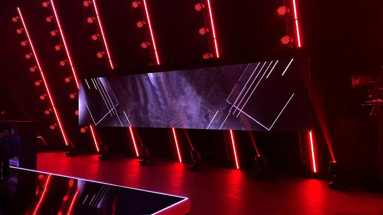 LED-Installation im Backstage-Bereich von Germany’s Next Topmodel 2021, Ansicht 2