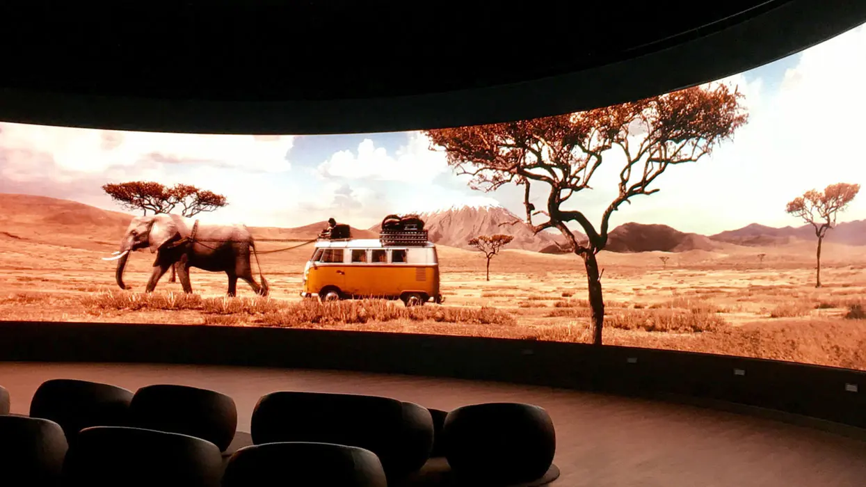 LED cinema at VW Autostadt, view 2