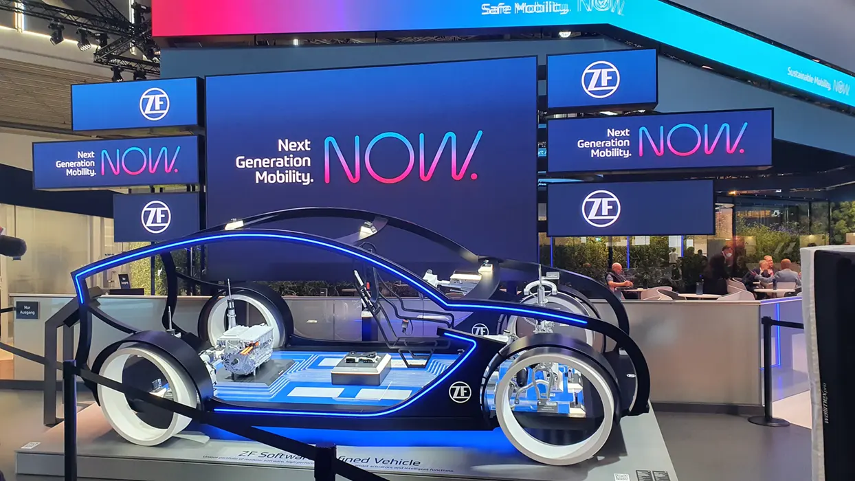 ZF exhibition stand at IAA 2021, view 1