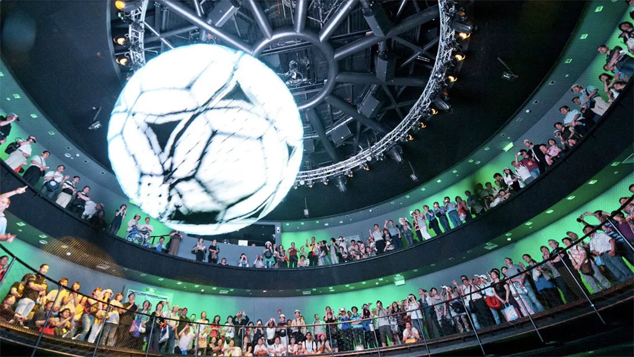 LED sphere at Expo Shanghai, view 4