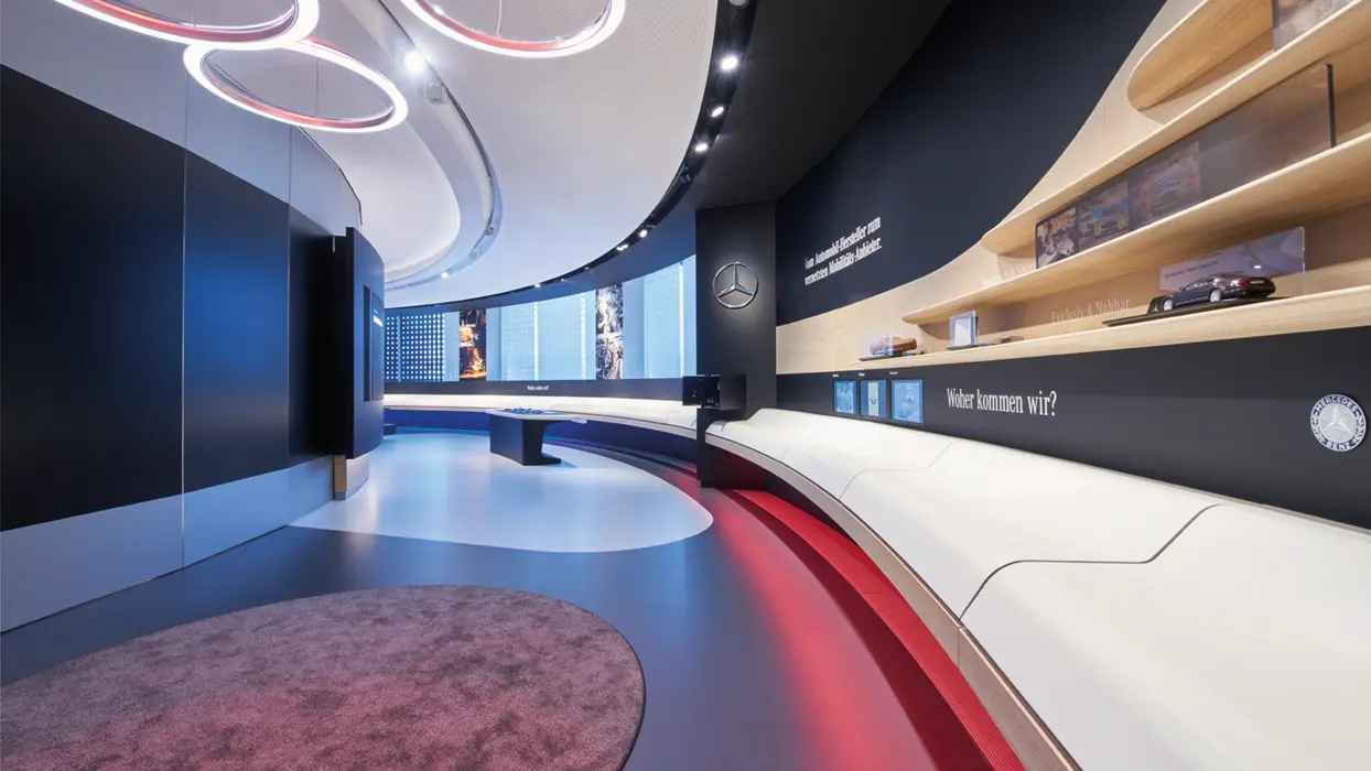 Daimler Brand Space in the showroom, view 6