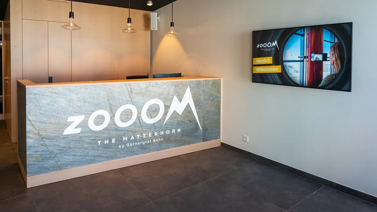 Entrance display at Zooom the Matterhorn, view 6