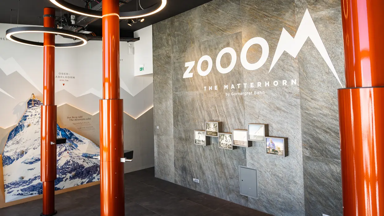 Binocular view through the periscopes at Zooom the Matterhorn, view 10