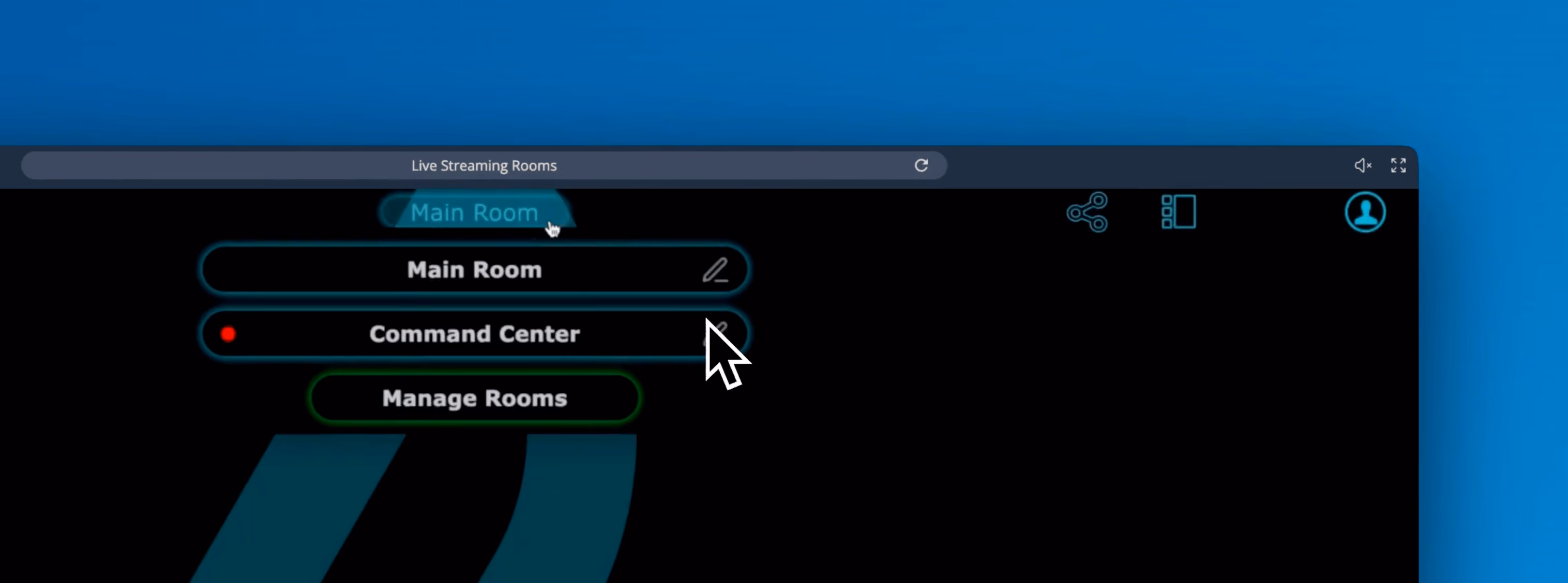 AirData multi-room support interface