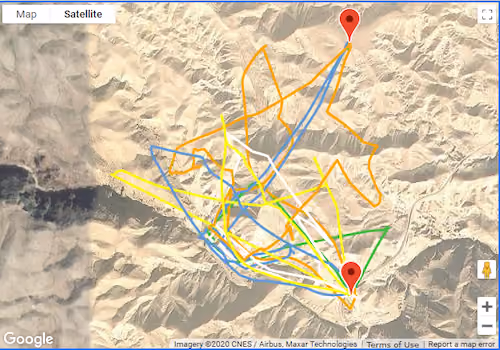 airdata group flight tracks