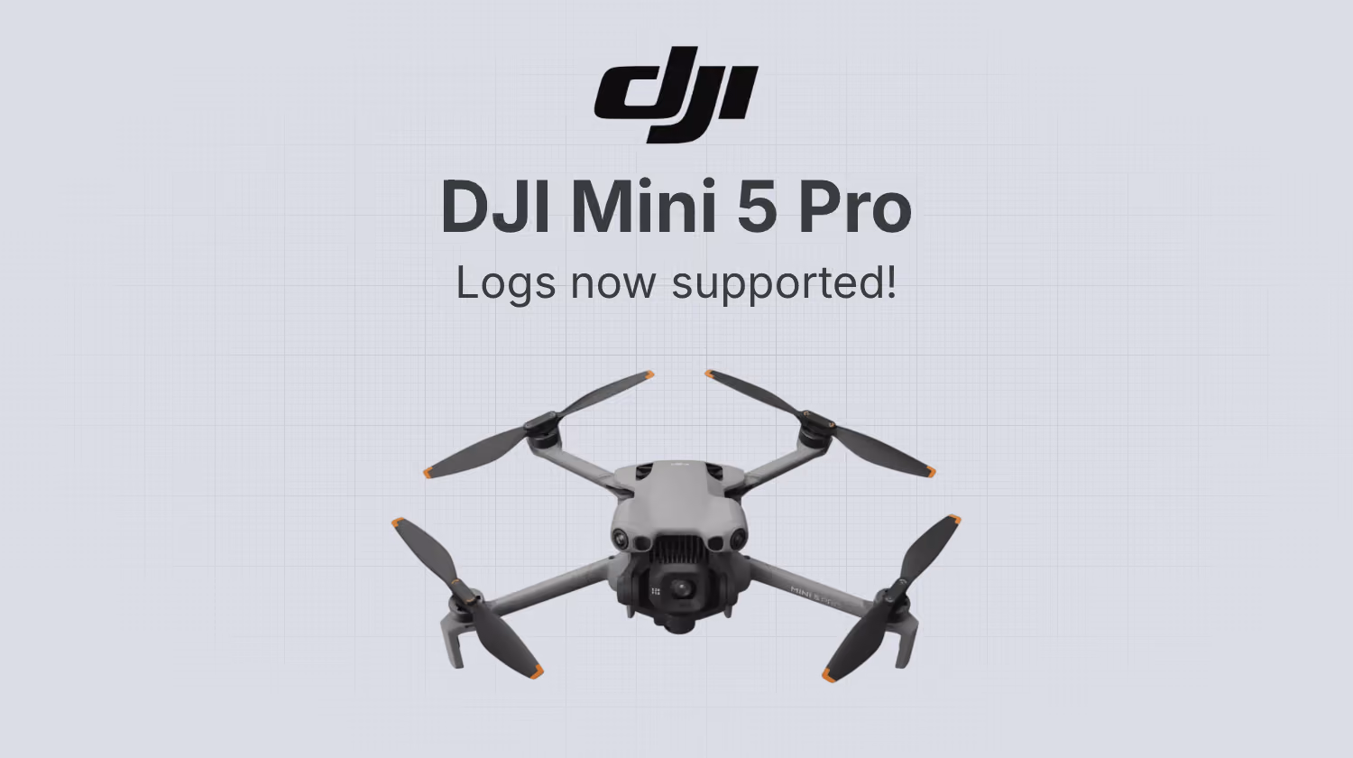 DJI Mini 5 Pro logs supported