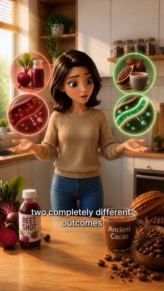 Maia Cacao: Beet Shots vs Ancient Cacao animation