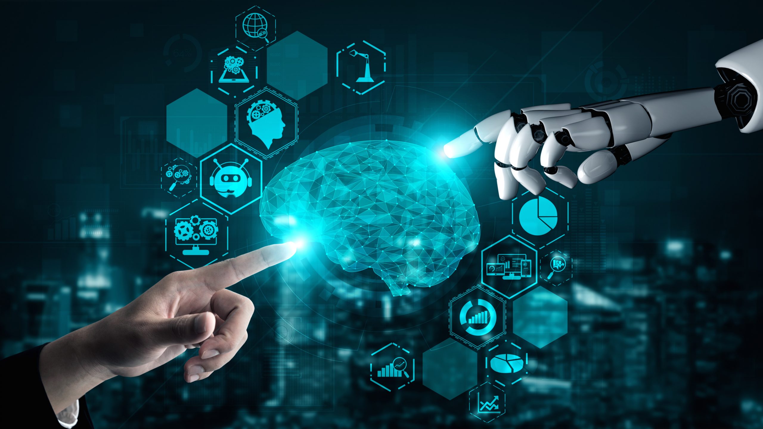 AI copilot assistants helping a business team
