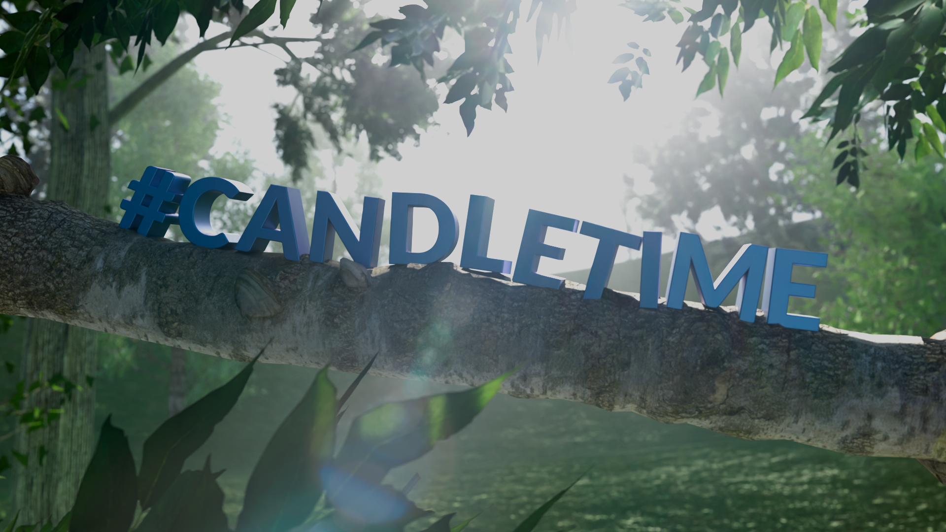 Opening scene... Main tree branch from Quixels... note the crappy trees in the BG LOL!