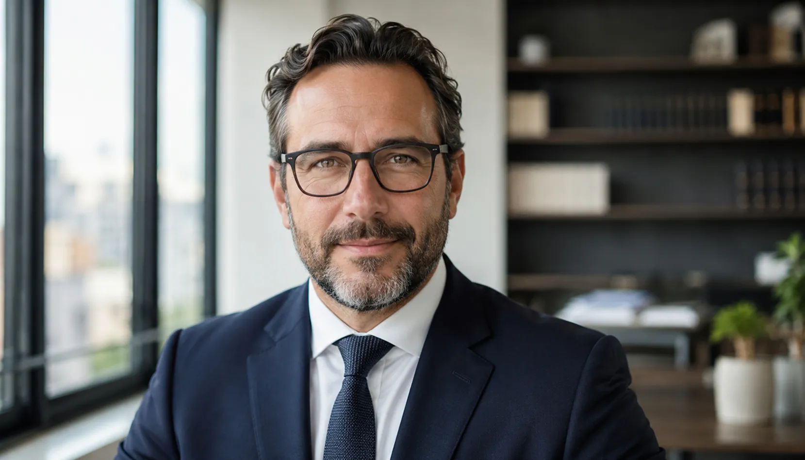 Legal professionals working with business technology in a law office