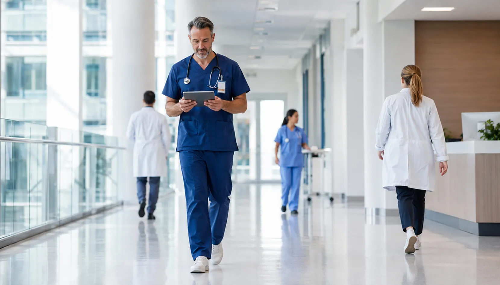 Healthcare facility technology supported by cybersecurity services
