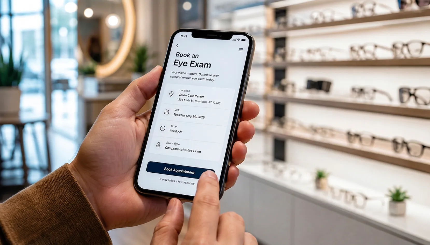 Data backup and recovery technology for an eye care clinic