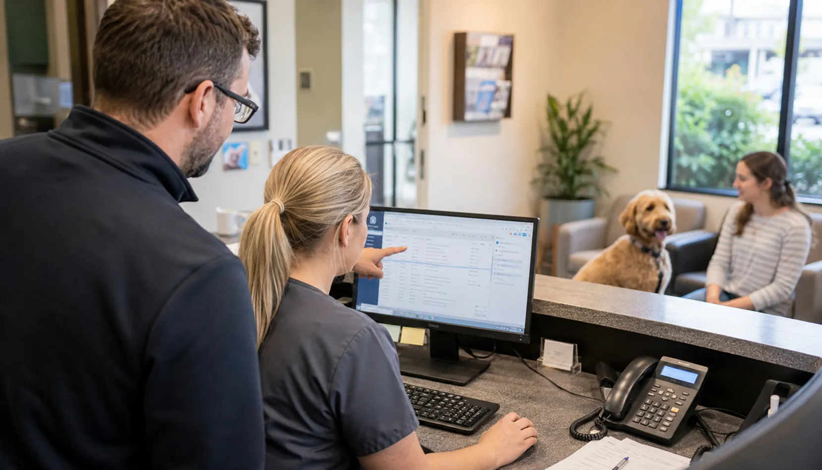 Veterinary clinic IT infrastructure supporting daily operations