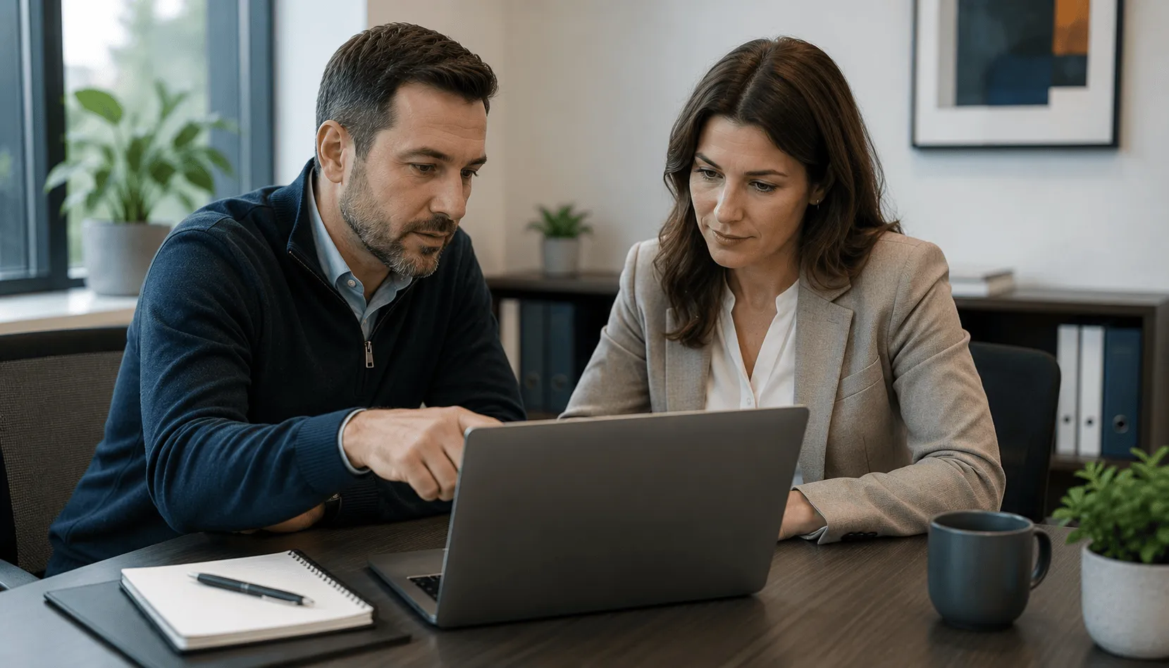 IT professionals planning and managing a business email migration
