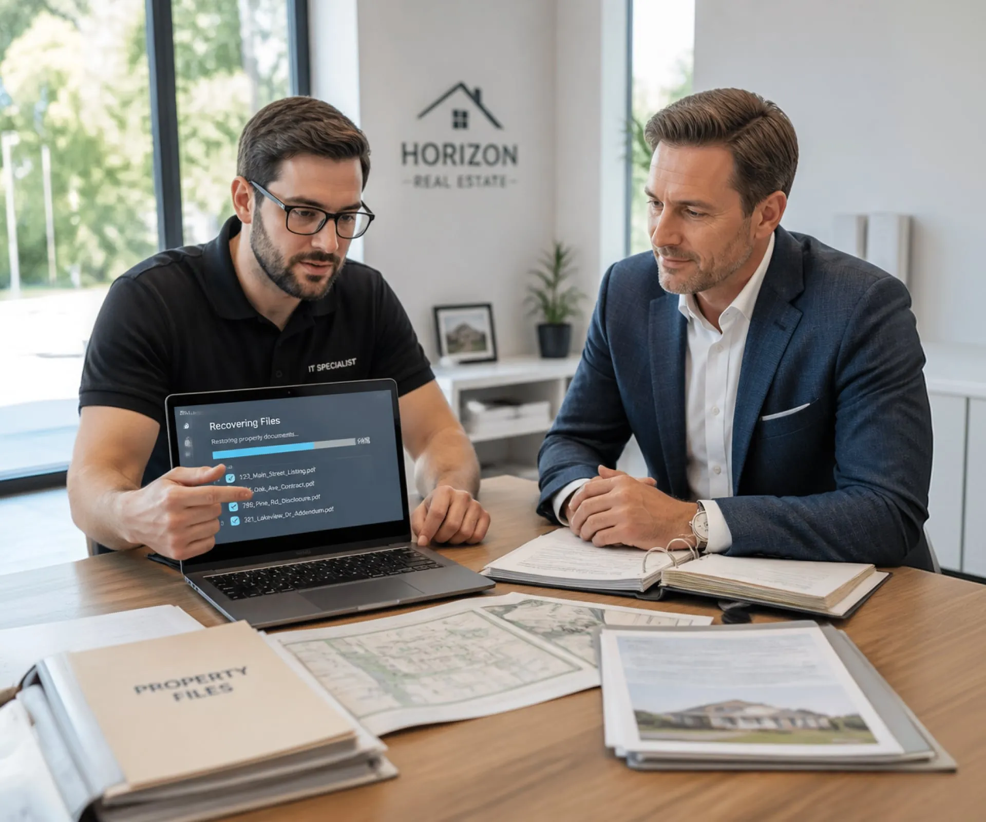 Real estate professionals using technology for property and business operations