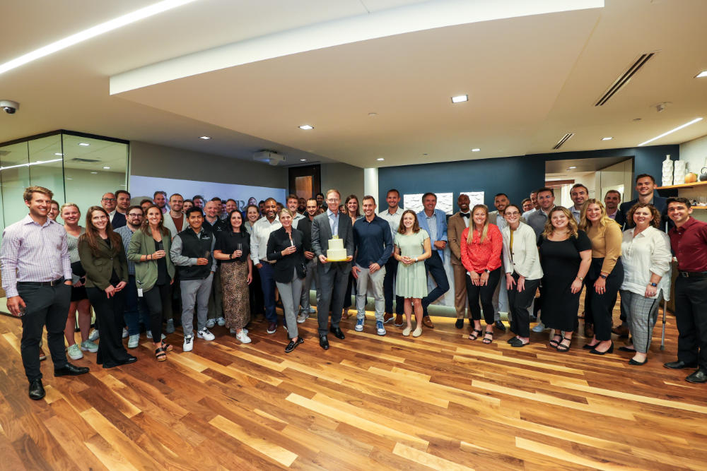 The NorthRock Partners team together in the office