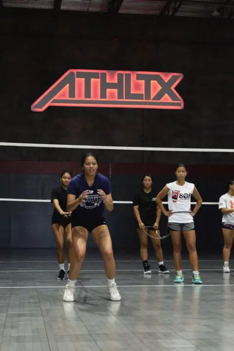 Women training with jump ropes on an indoor court at ATHLTX Sports Performance in Waipahu, HI.