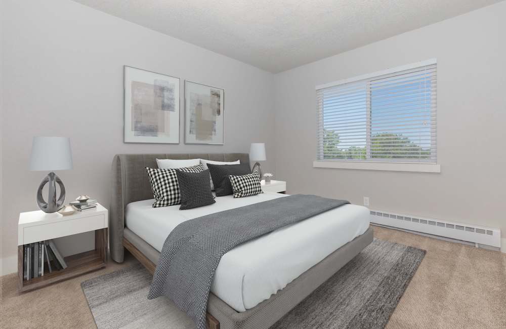Bedroom styled with furniture
