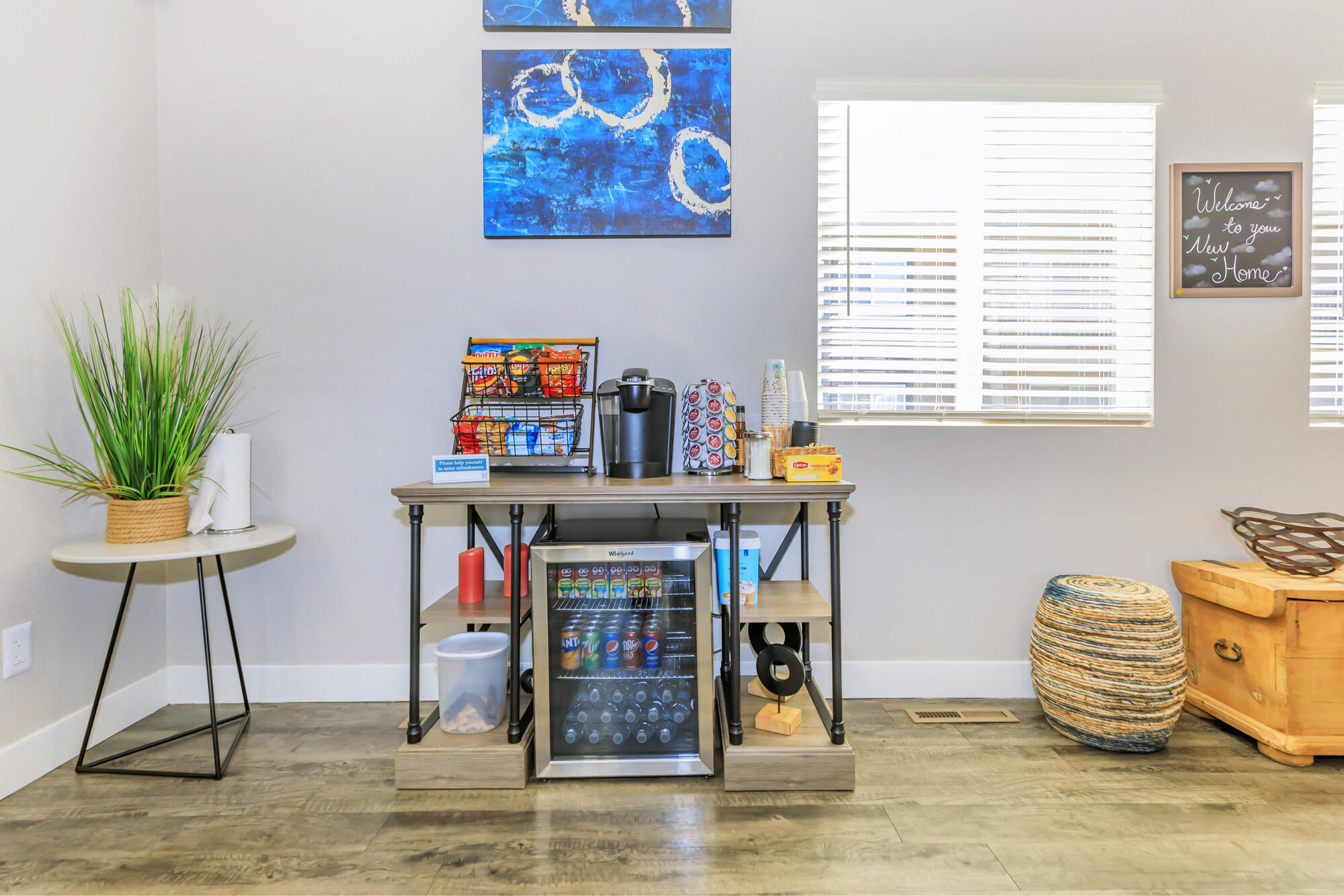 Snack area at clubhouse