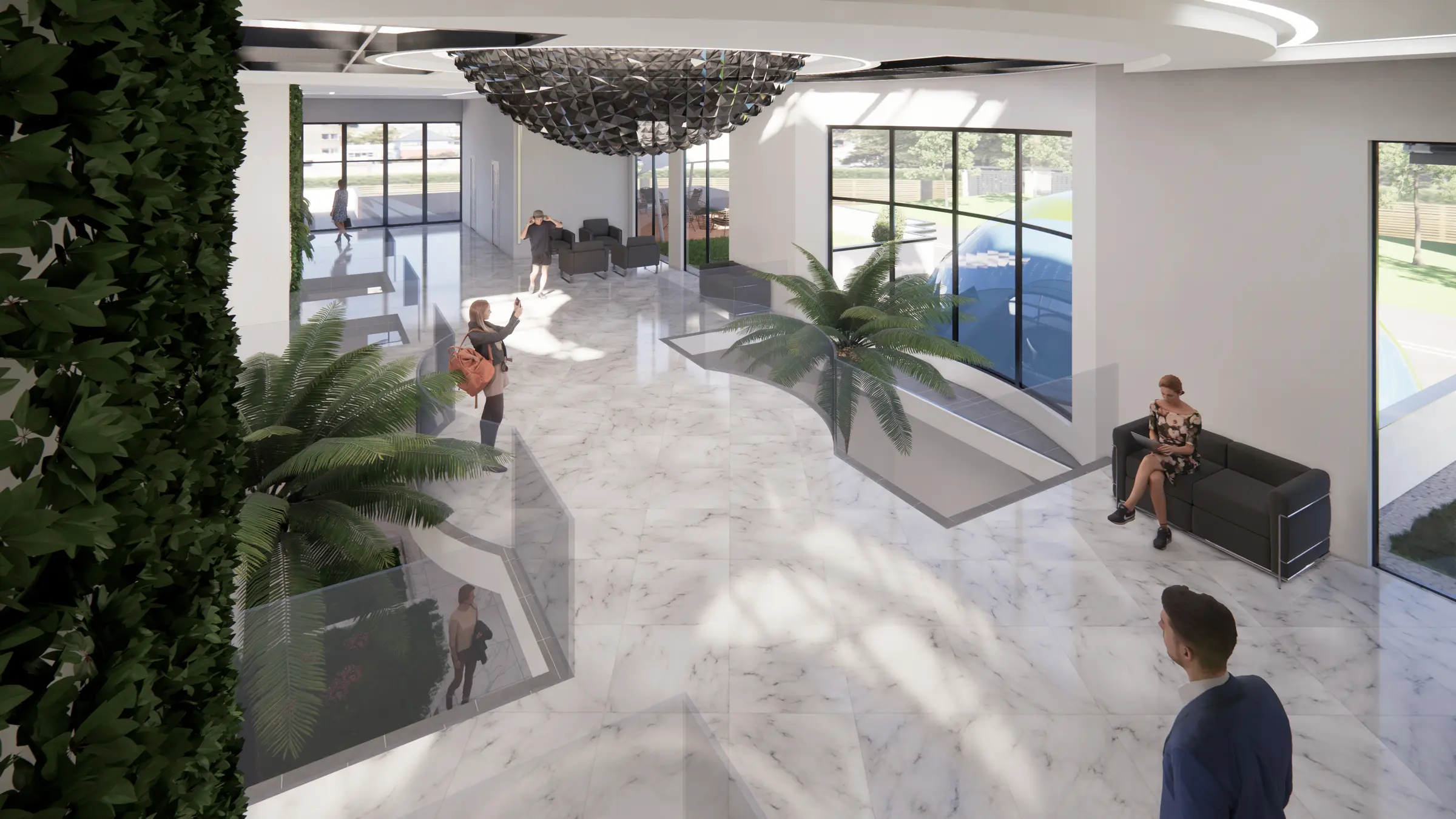 Concept view of the Lynwood Community and Transit Center remodel