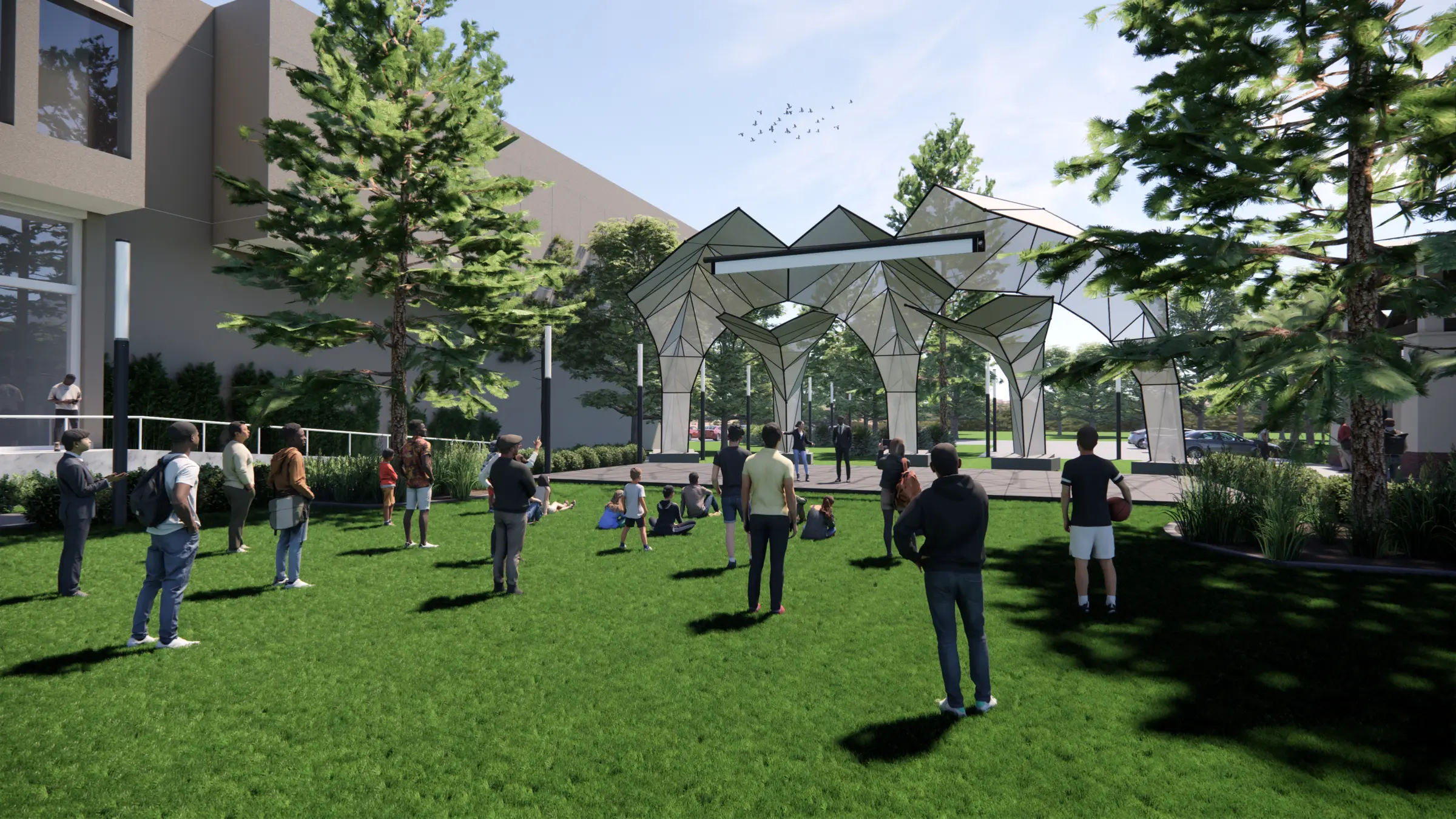 Glendale Central Park Amphitheater Canopy — Glendale Amphitheater Canopy - View 6