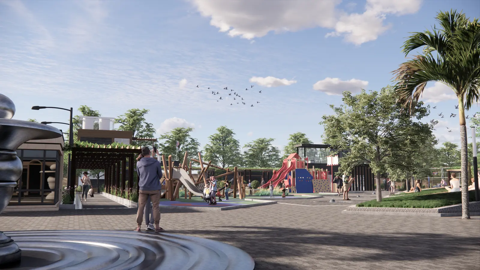 Bellflower Park — Adelanto Neighborhood Park 2023 Feb 24 - Render View 02