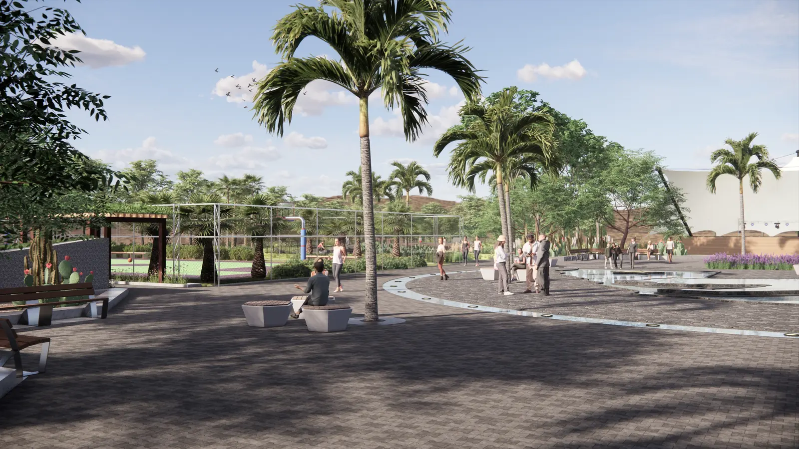 Bellflower Park — Adelanto Neighborhood Park 2023 Feb 24 - Render View 11