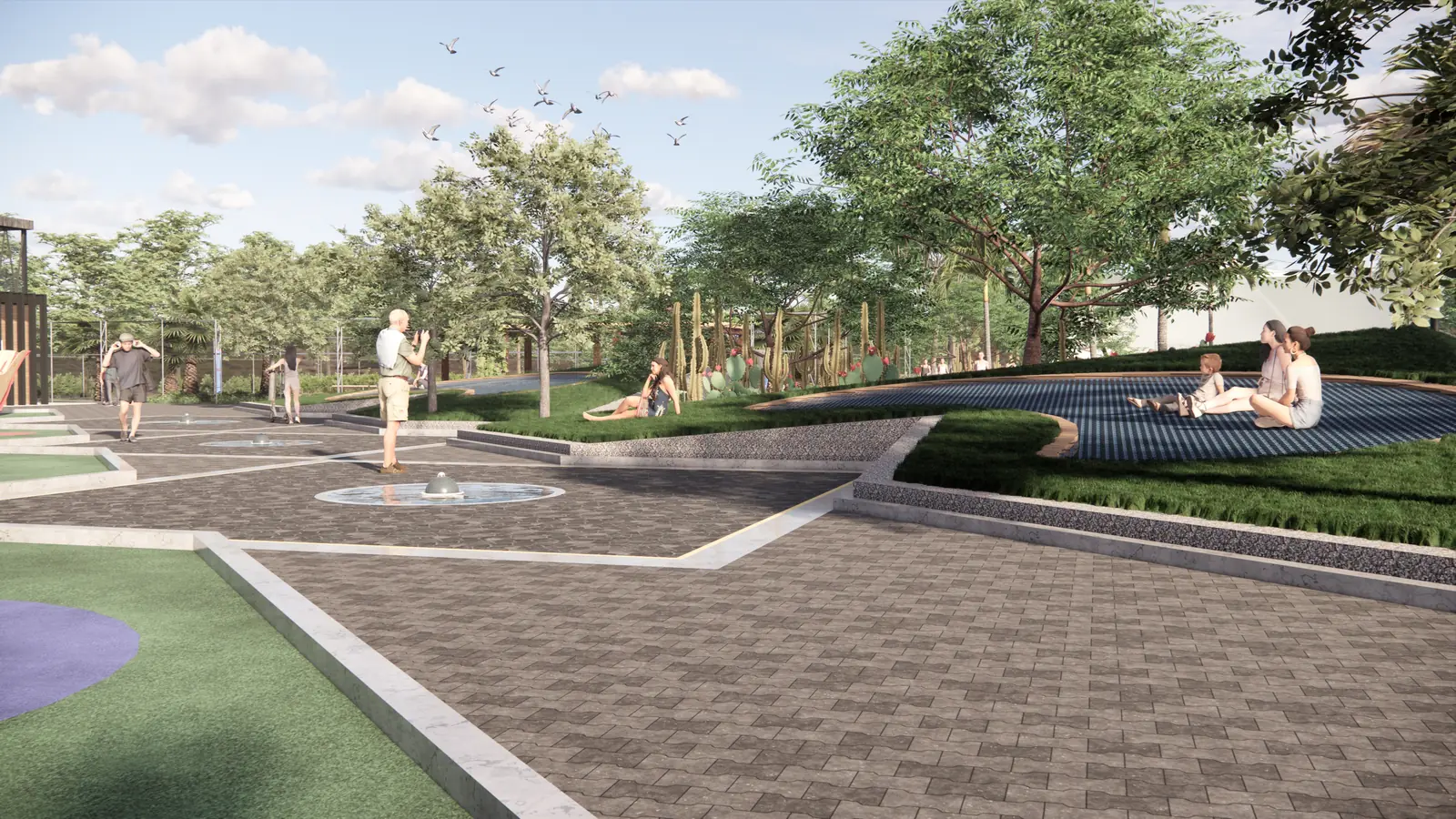 Bellflower Park — Adelanto Neighborhood Park 2023 Feb 24 - Render View 07