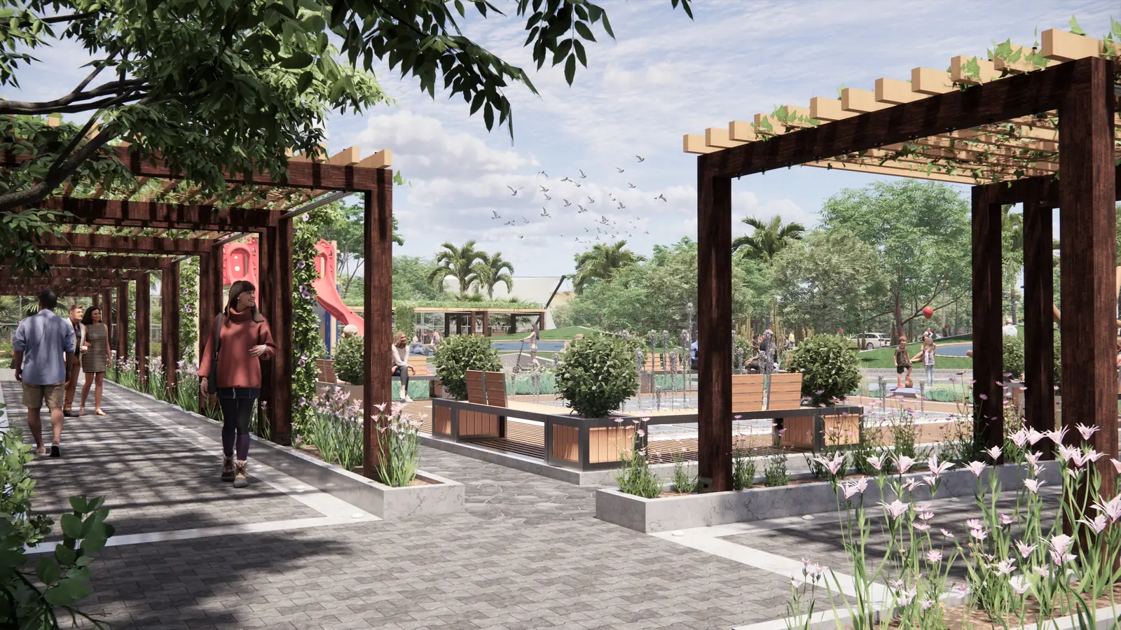 Bellflower Park — Adelanto Neighborhood Park 2023 Feb 24 - Render View 05