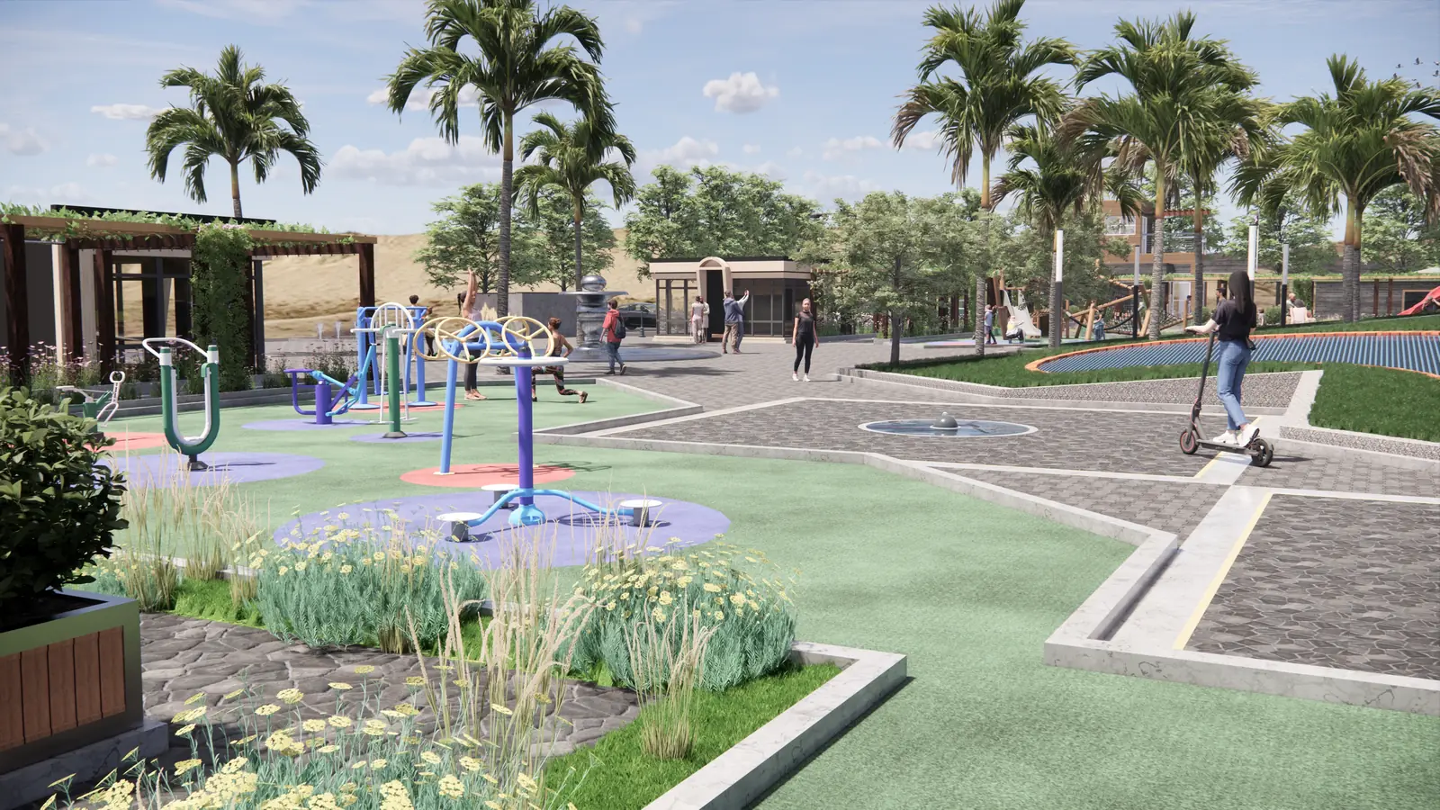 Bellflower Park — Adelanto Neighborhood Park 2023 Feb 24 - Render View 10