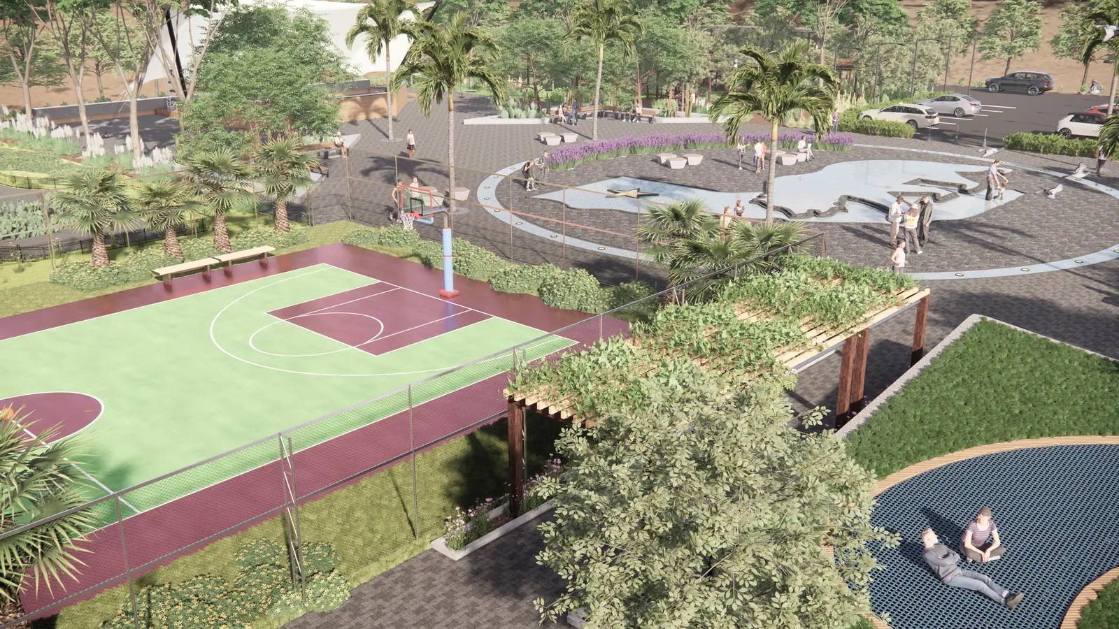 Bellflower Park — Adelanto Neighborhood Park 2023 Feb 24 - Render View 12