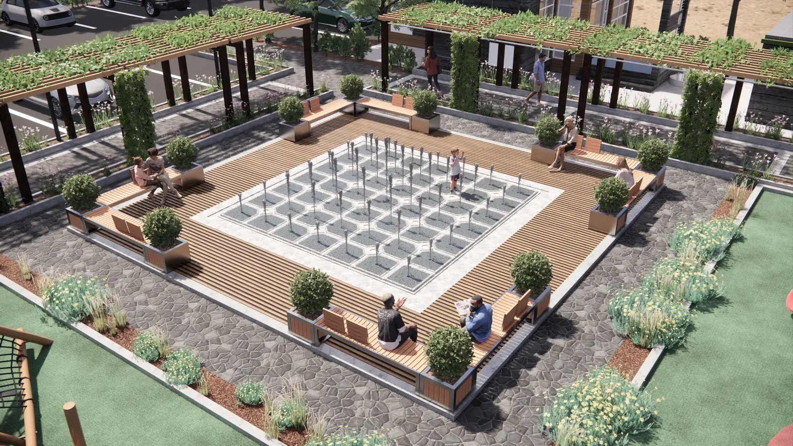 Bellflower Park — Adelanto Neighborhood Park 2023 Feb 24 - Render View 08
