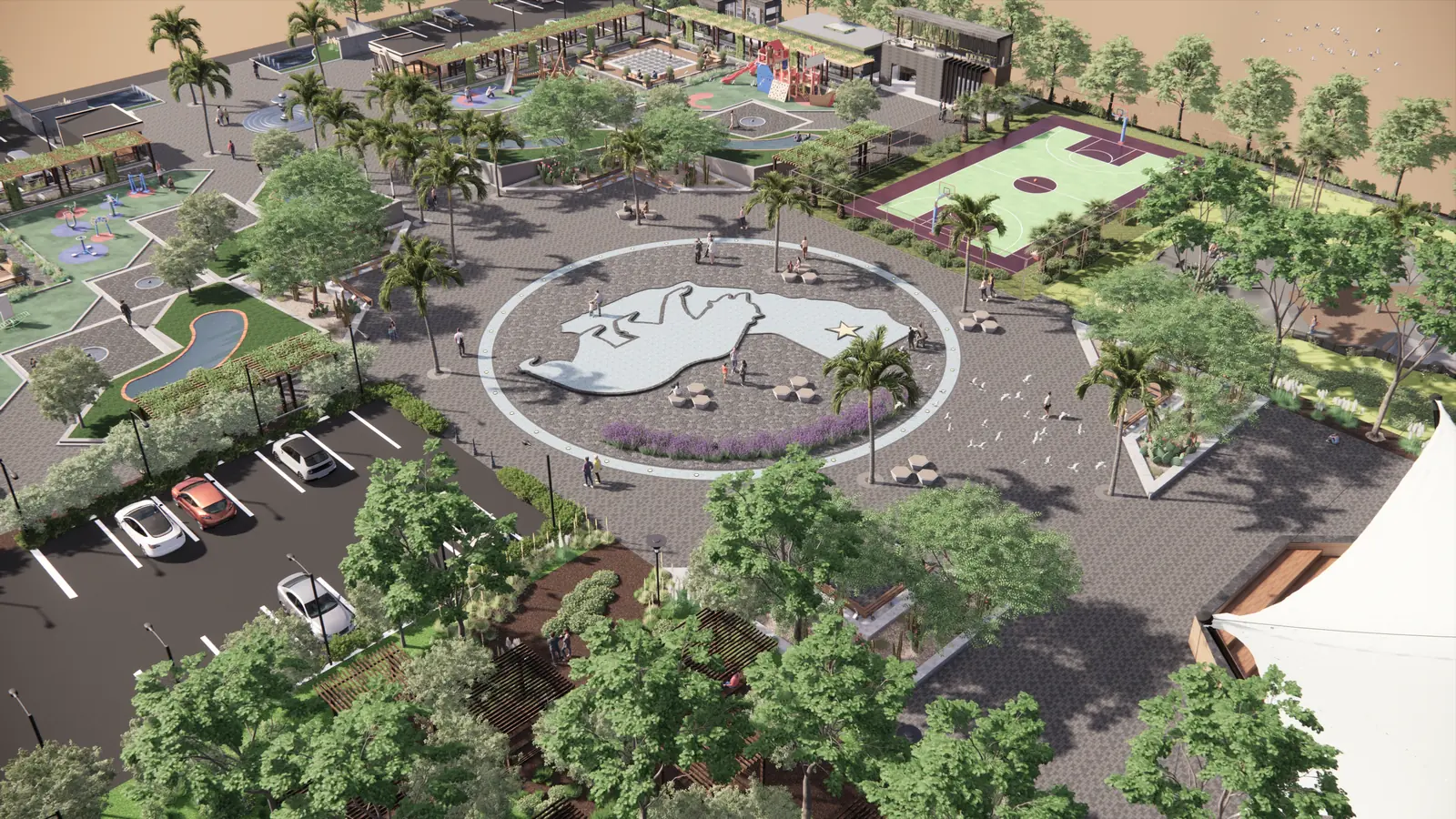 Bellflower Park — Adelanto Neighborhood Park 2023 Feb 24 - Render View 17
