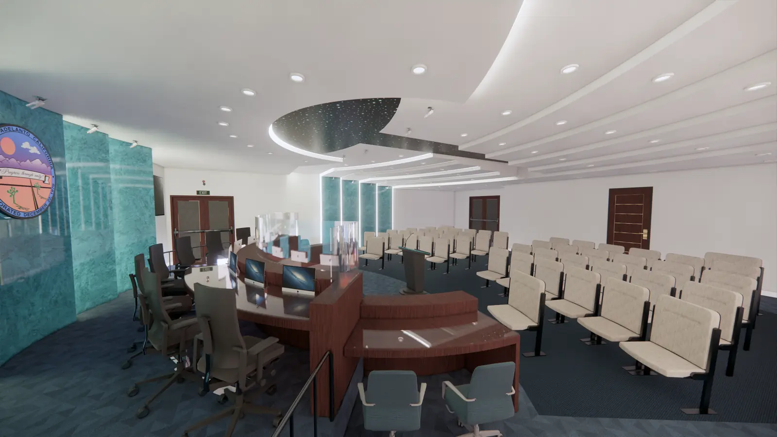 City of Adelanto Council Chamber Remodel — City Hall Chamber - View 4