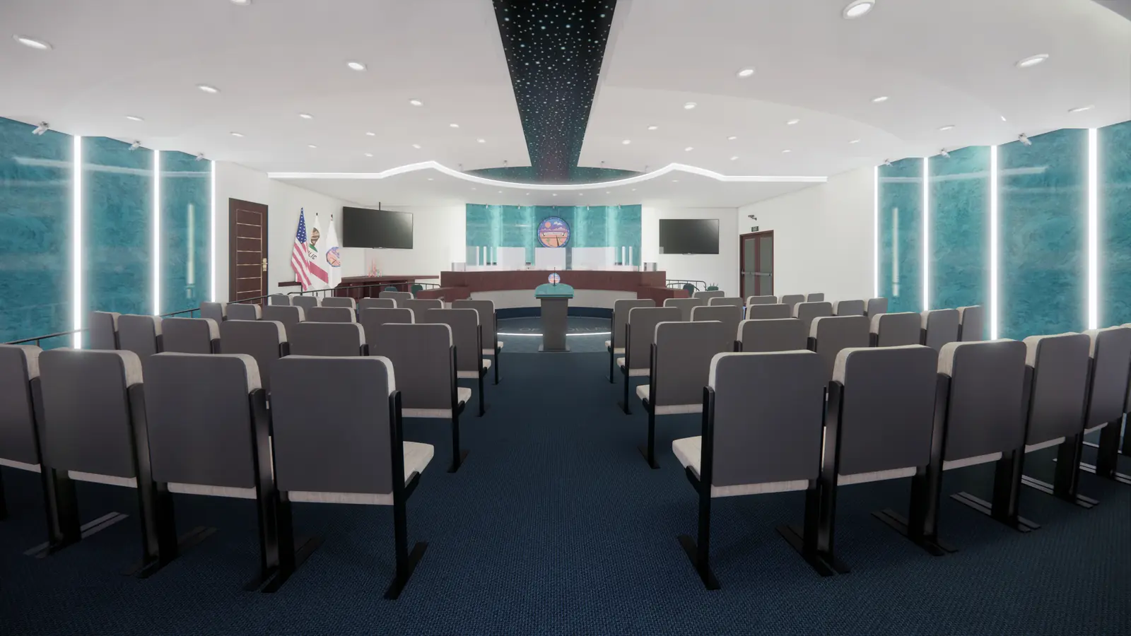 City of Adelanto Council Chamber Remodel — City Hall Chamber - View 1