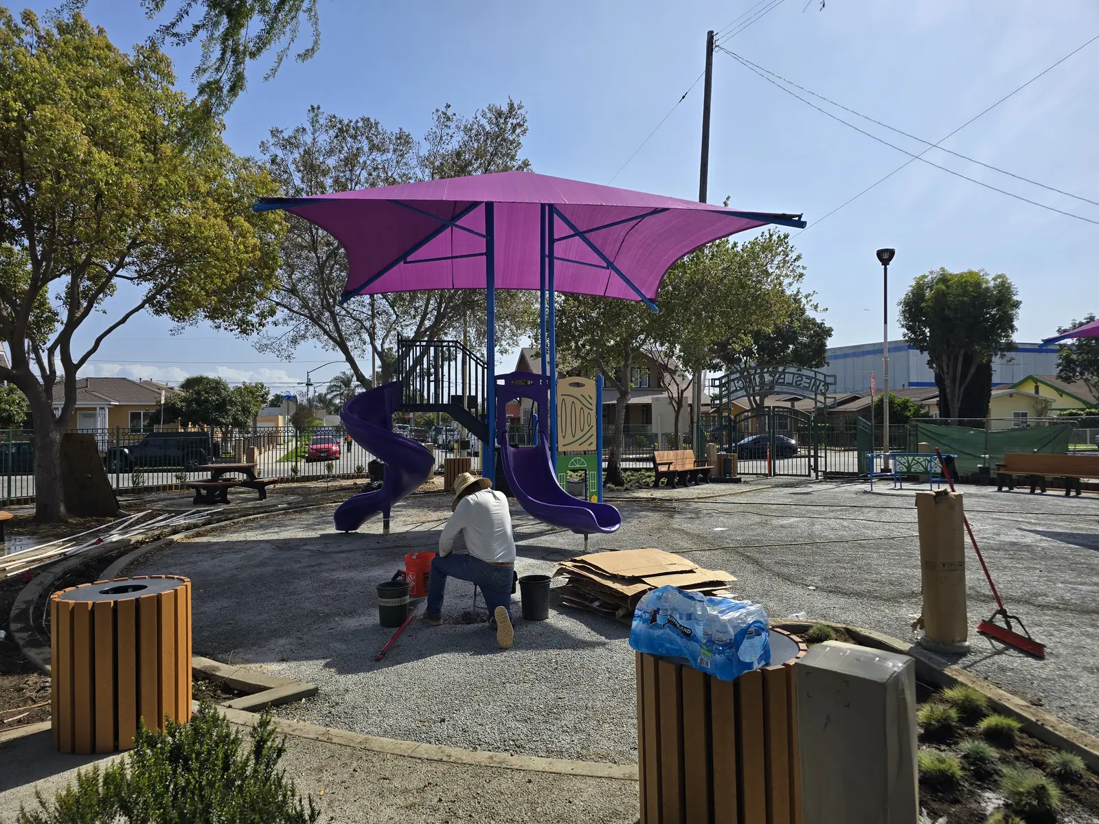 Chesley Park Roundabout / Public Realm Improvements — 20250328_152432