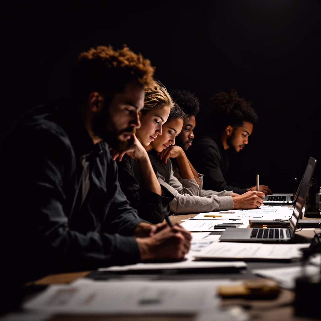 [team] image of teamwork in the studio