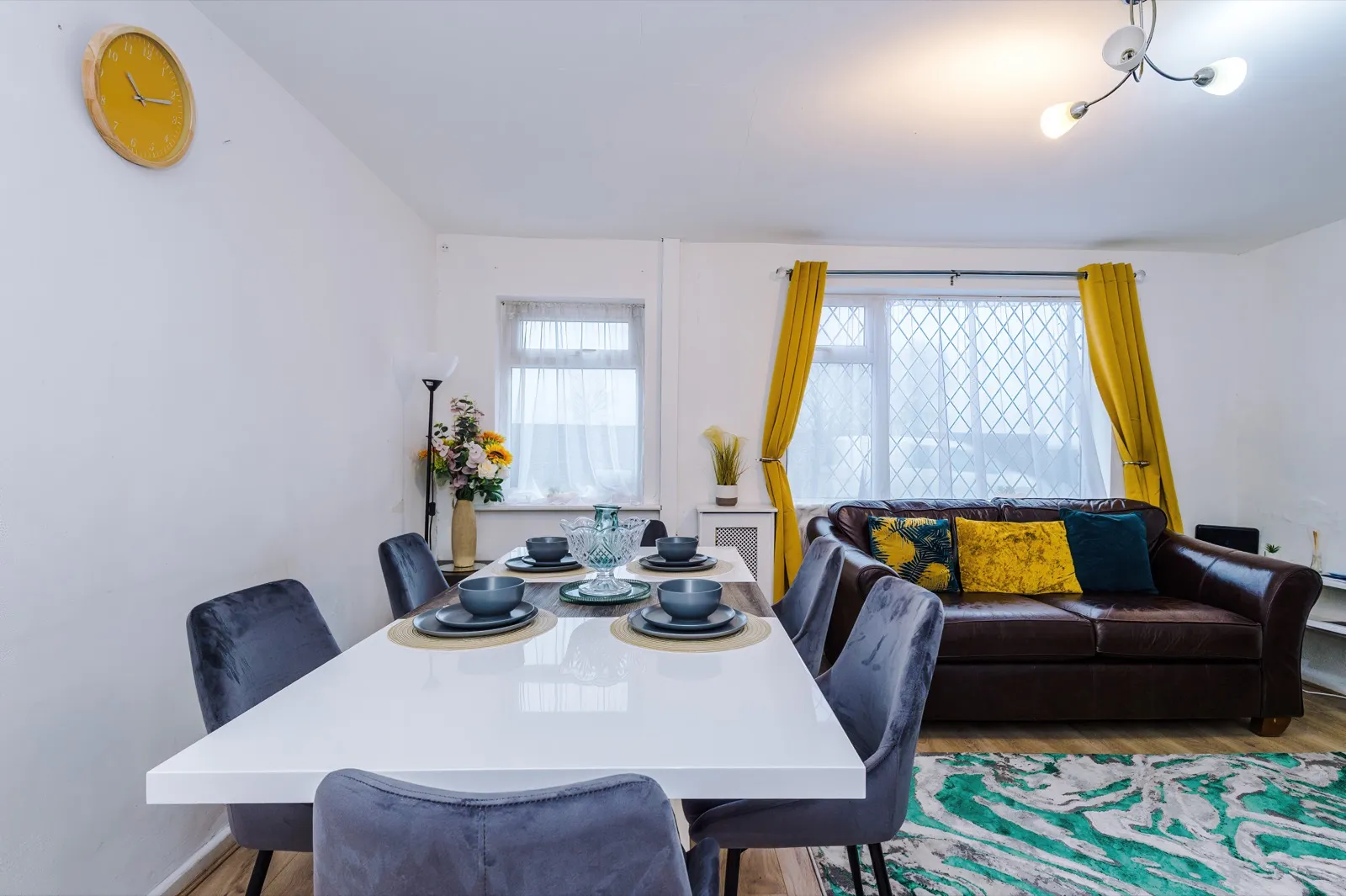 A spotless, professionally styled short-let living room kept in guest-ready condition after every stay