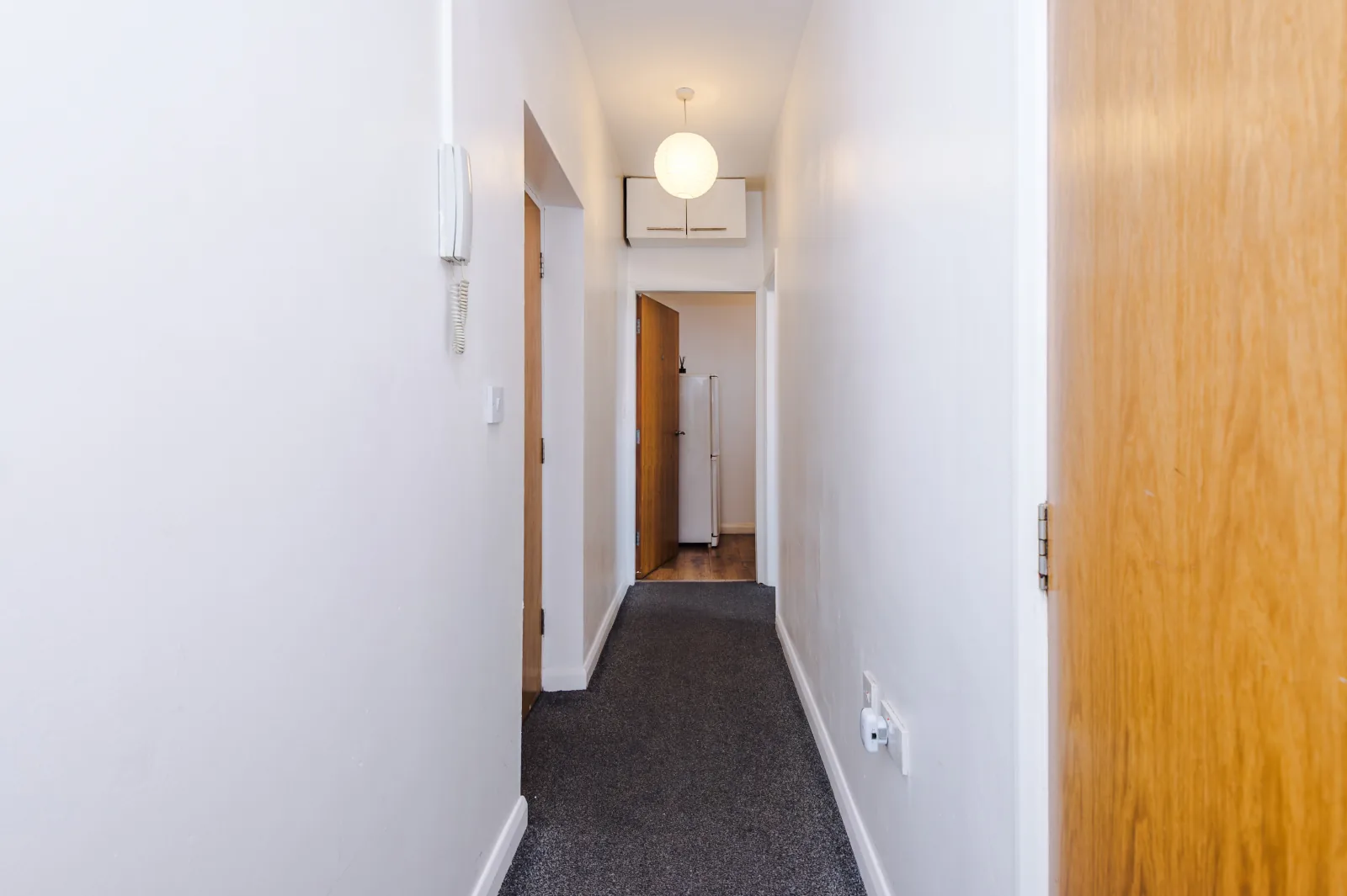 Entrance hallway leading to the bedrooms at Flat 5, Pendleton Way