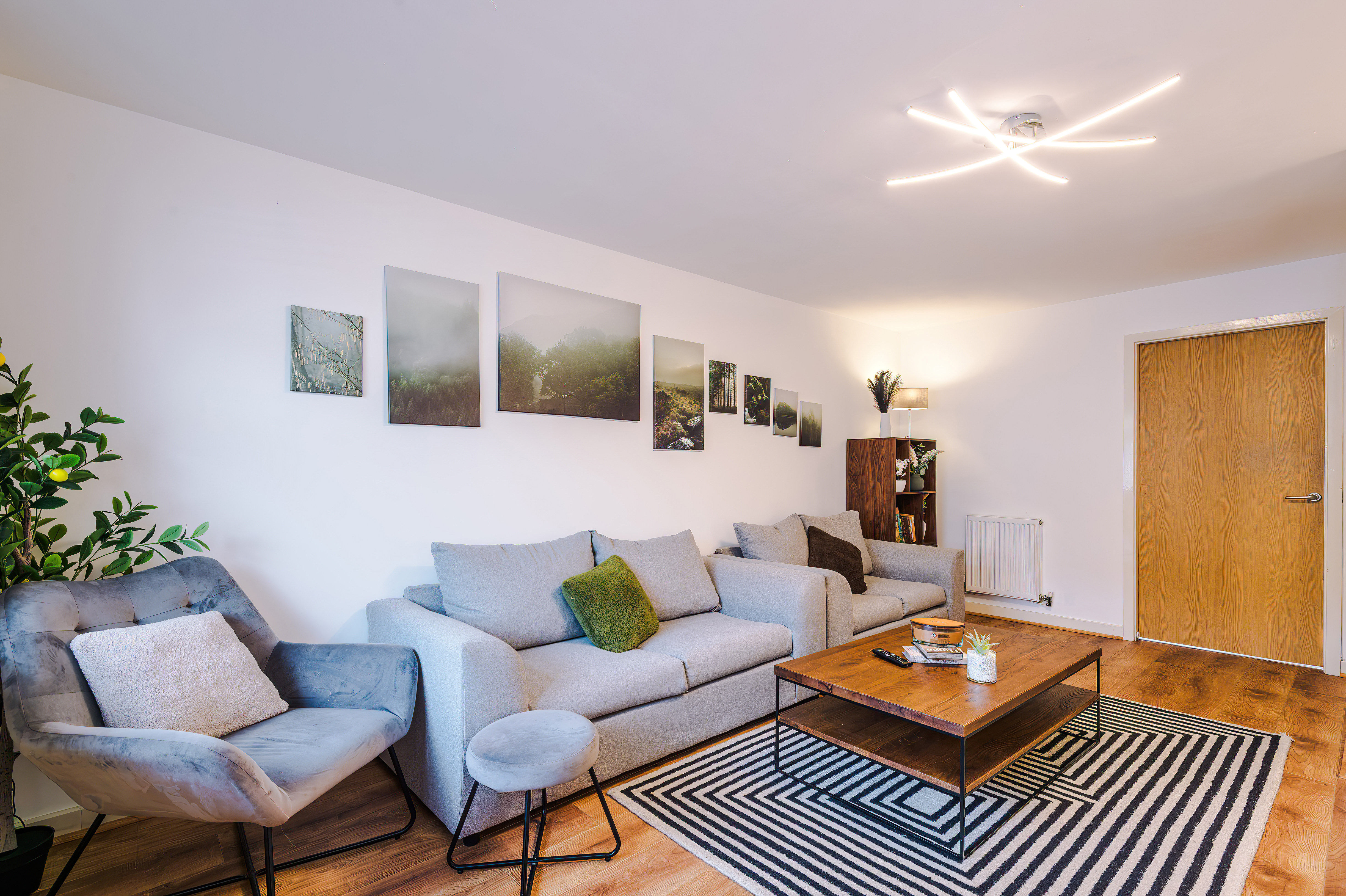 Living room with sofas